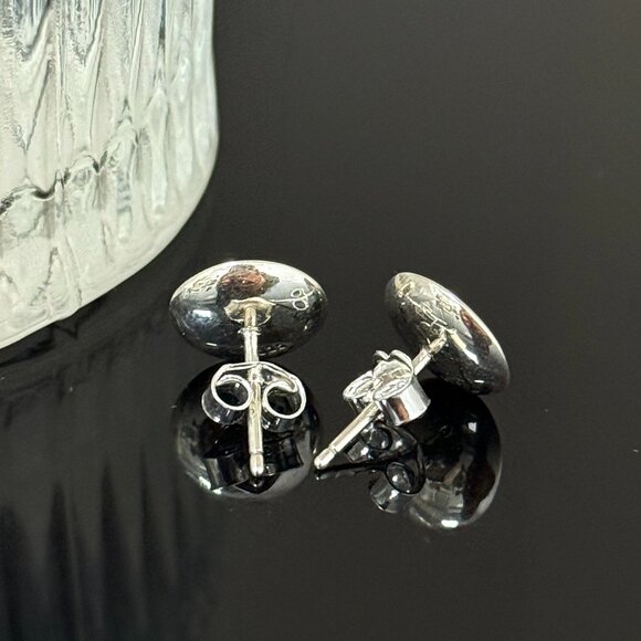 ARUBA Earrings S925 Sterling Silver Handmade Ear Stud - Picture 3 of 4